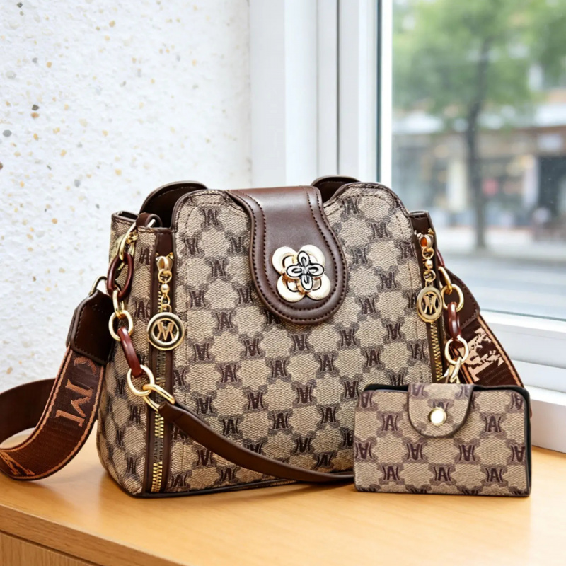 Women'S Crossbody Bags - ヴィンテージ風レタープリントショルダーバッグ、ファッショナブルで多用途なクロスボディバッグ、仕事や日常使いに最適
