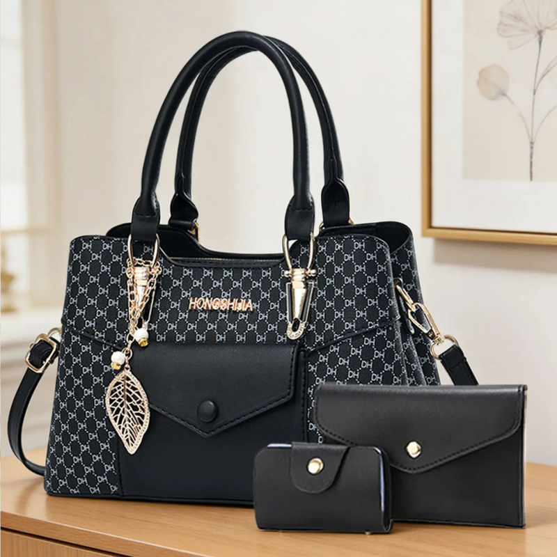Women'S Crossbody Bags - 高級感のある質感の大型通勤用トートバッグ、カラーブロックデザインのクロスボディバッグを備えたラグジュアリーな女性用バッグシリーズ