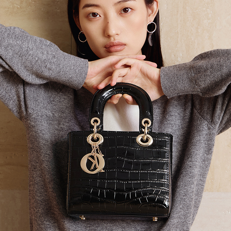 Women Bags Jw Pei - 100% 本革高級ミニ女性用ショルダークロスボディバッグ ブラック 2026 トレンド сумка