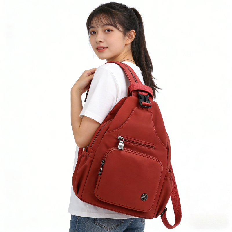 Women'S Crossbody Bags - 多機能バックパック女性の新しいチェストバッグ軽量クロスボディバッグカジュアルスポーツサイクリング多目的小型バックパック