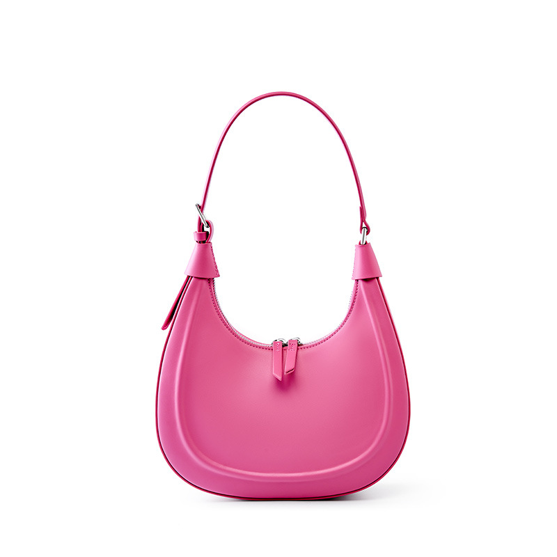 Women Bags Jw Pei - 100% 本革 ホーボーバッグ ピンク 女性用、高級ニッチアンダーアームクロスボディ、Сумка Женская