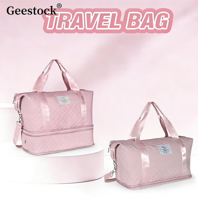 Women Bags Pk - Geestock トラベル ダッフルバッグ レディース メンズ 拡張可能なウィークエンダー