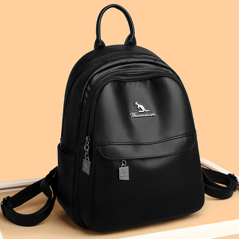 Women Bags Branded - 2024 新しい女性のショルダーバッグ高品質レザーバックパック高級デザイナーブランドのバックパック大容量ガールトラベルブックバッグ
