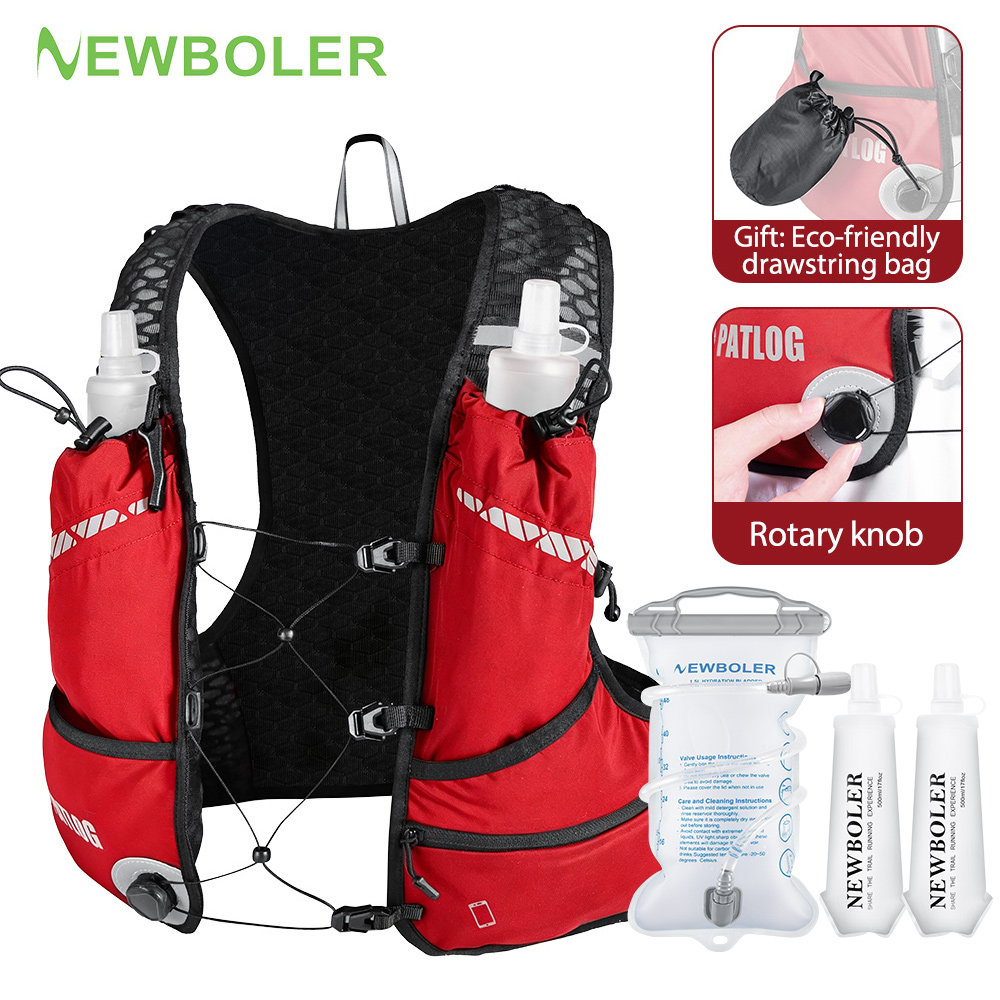 Women Bags Polene - NEWBOLER 屋外トレイルランニングバックパック超軽量女性男性ランニングレース水分補給ベストマラソンバイクバッグマラソンハイキング用 8L
