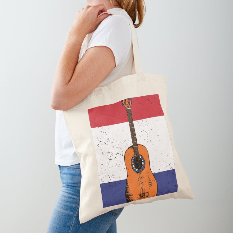 Women Bags Netherlands - カントリーミュージックレトロヴィンテージギターオランダトートバッグショッパーバッグトートメンズキャンバス美的