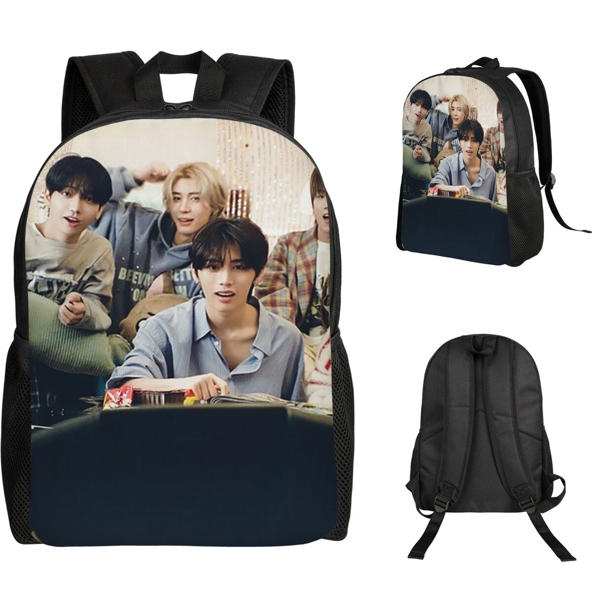 Women Bags Next - 隣の少年 KPOP 学生バックパックスクールバッグハイキング旅行デイパック男性女性ファッションブックバッグショルダーバッグ