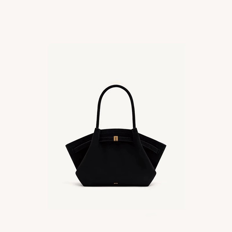 Women Bags Jw Pei - JW PEI ファッションブラックヴィンテージスエードナップハンドバッグ餃子パン女性用ソリッドカラーシンプルメタルオーナメントクロスボディバッグ
