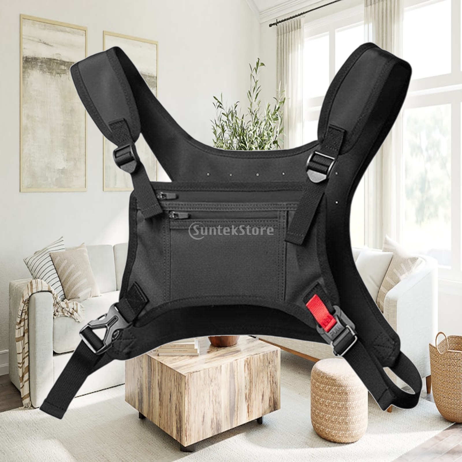 Women Bags Pack - 男性女性用チェストリグバッグ、ユーティリティ調整可能ストラップ、軽量で通気性のあるフロントパック、旅行、釣り、アウトドア、ハイキング、ウォーキングに最適