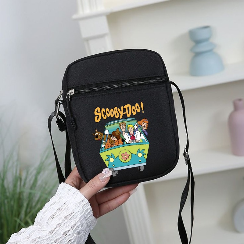 Women Bags Purses - スクービードゥー クロスボディバッグ 女性用 漫画アニメパターンプリントショルダーバッグ ユニセックス アウトドア