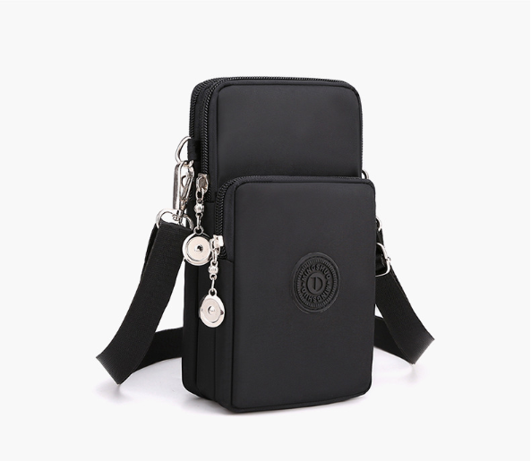 Phone Bag Crossbody - レディース クロスボディ オックスフォード生地 モバイルフォンバッグ - 縦型ミニマネーバッグ