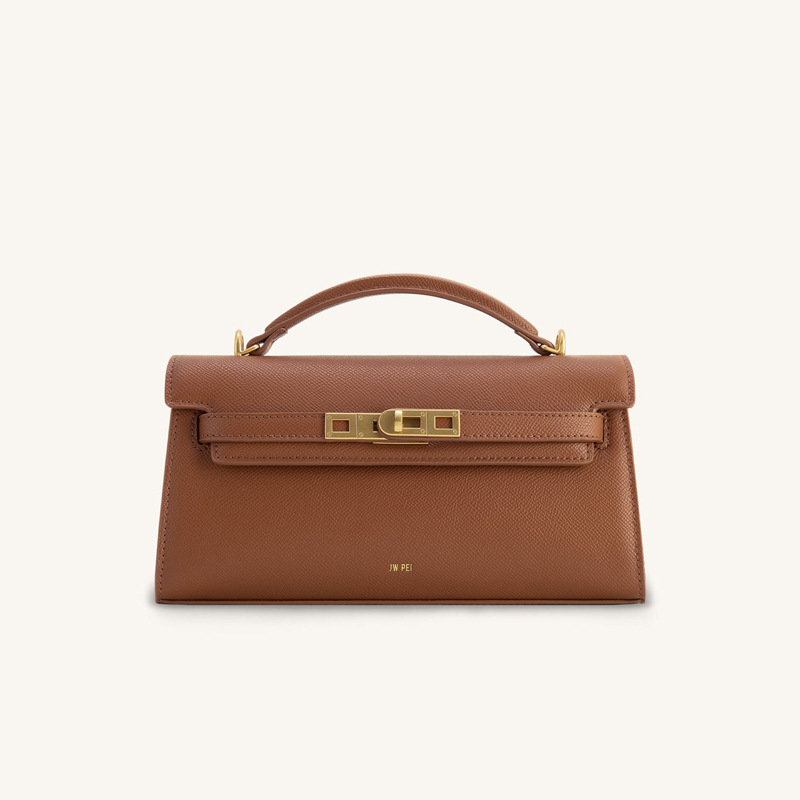 Women Bags Jw Pei - 新製品 JWPEI クロコダイル柄ボックス型ハンドバッグ - 長方形バッグ、シングルショルダーストラップ、小さなスクエアバッグ