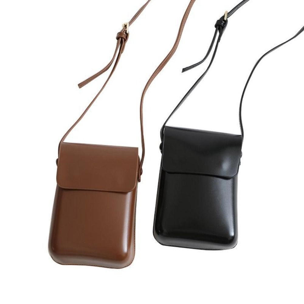 Women Bags Purses - PU レザーフラップクロスボディバッグシンプルな固体大容量女性ハンドバッグ電話財布垂直電話ショルダー財布