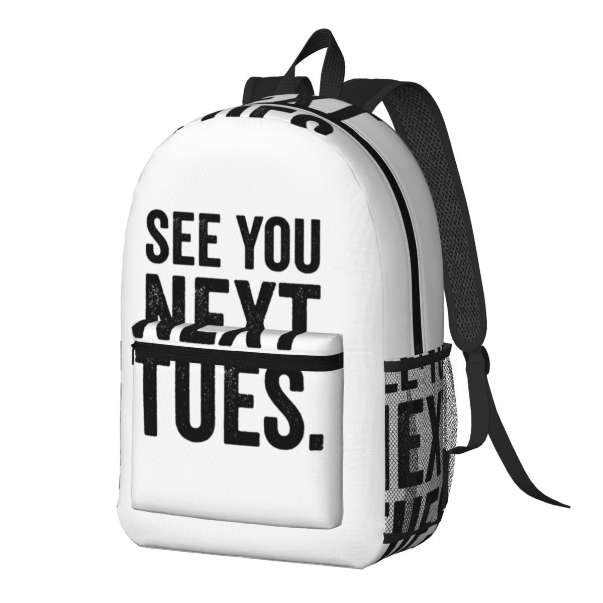 Women Bags Next - 来週の火曜日に会いましょう 誓いを誓うバックパック デイパック 大容量 キッズブックバッグ スクールバッグ