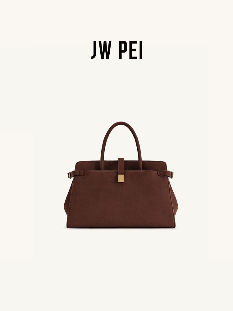 Women Bags Jw Pei - JW PEI イミテーションスエードハンドバッグ Saige ブリーフケース 多用途