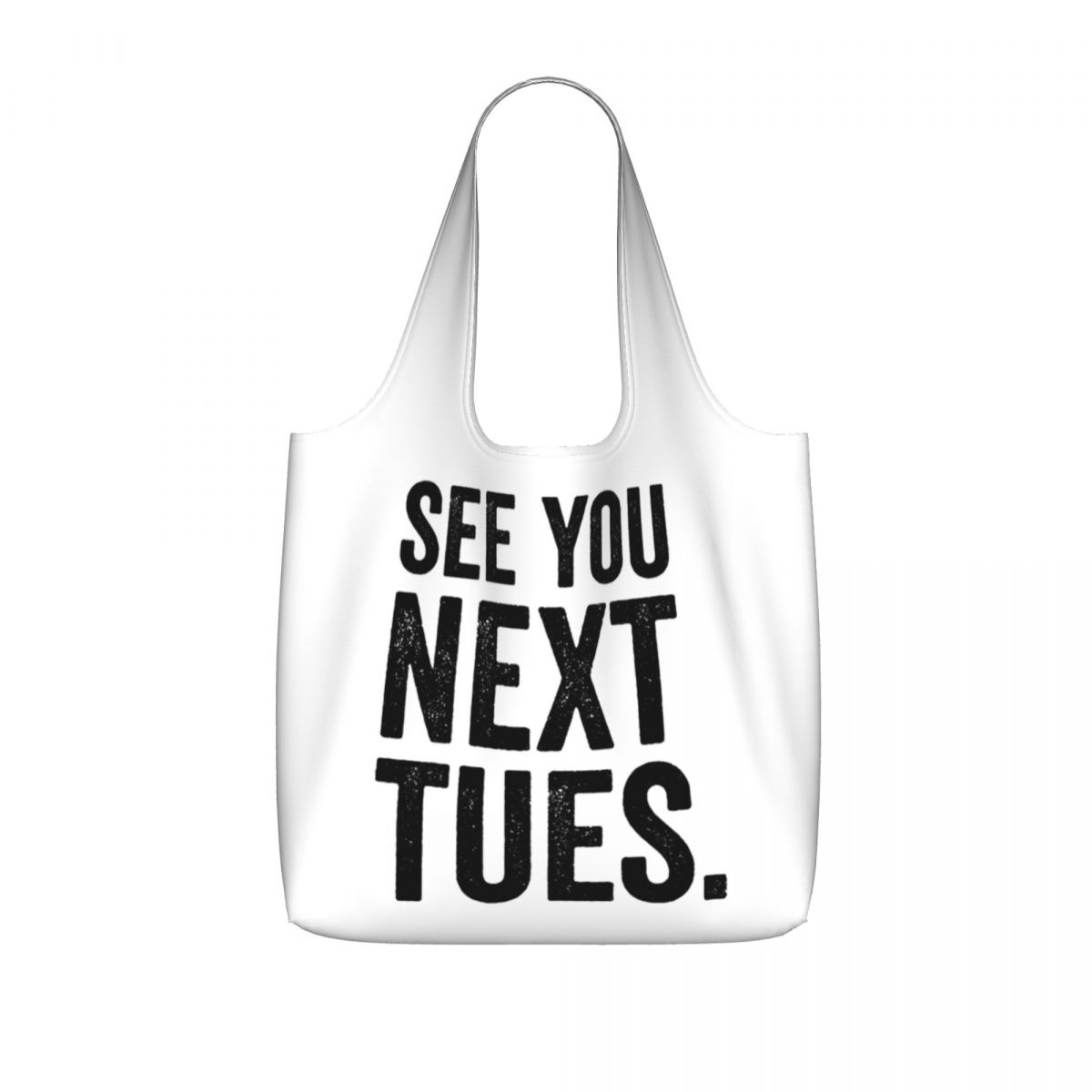 Women Bags Next - 来週の火曜日にお会いしましょう。スワーリングショッピングトートバッグ、キャンバス製大容量ショルダーバッグ、女性用ショッパーハンドバッグ。
