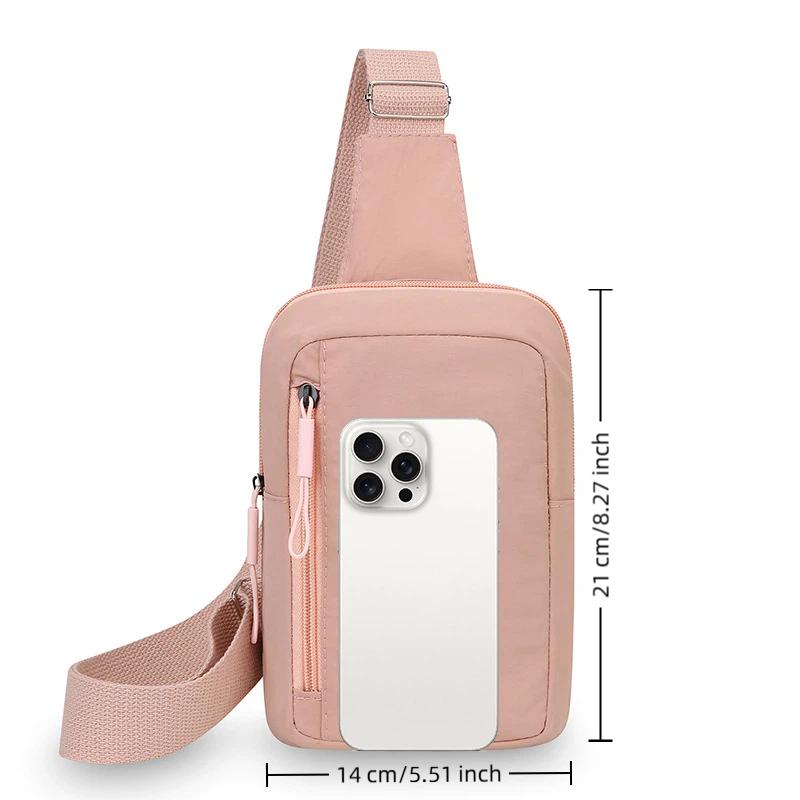Women'S Bags Going Out - ミニスリングバッグ スタイリッシュなクロスボディチェストバックパック 耐久性のあるナイロン製小型ショルダーバッグ 旅行やスポーツに最適 男女兼用 アウトドア用