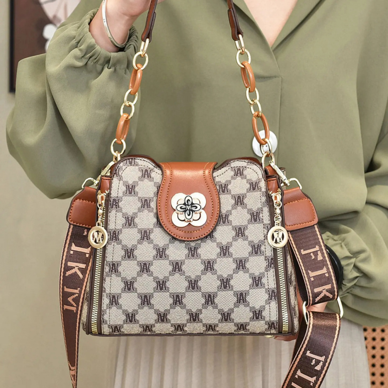 ヴィンテージ風レタープリントショルダーバッグ、ファッショナブ - Women'S Crossbody Bags のレビューと価格