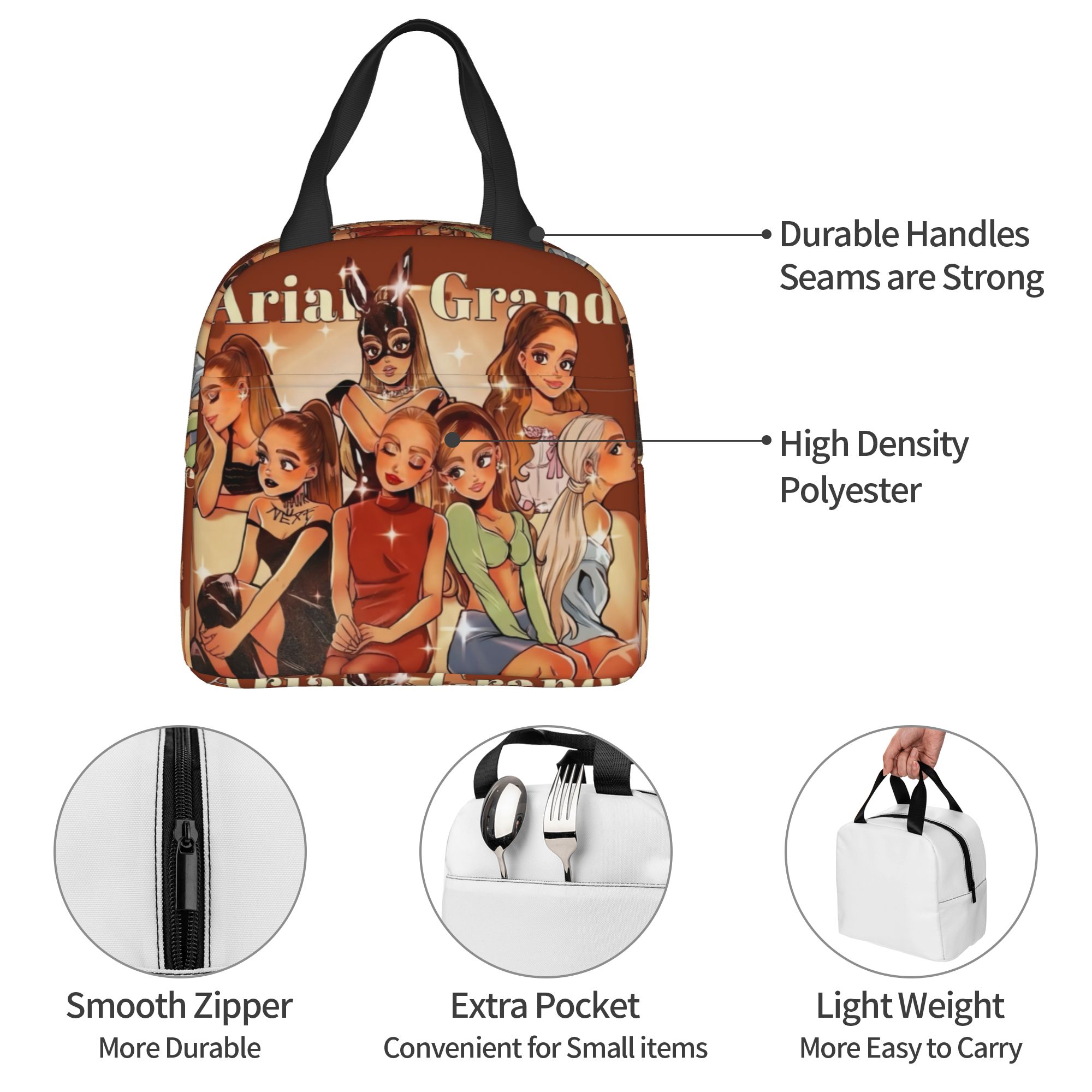 アリアナ グランデ 断熱ランチバッグ 女性用 再利用可能 サ - Women Bags Next のレビューと価格