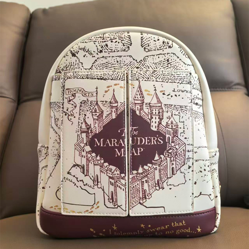 ハリー・ポッター地図柄プリントコスプレ女性用ダブルストラップ - Women Bags Purses のレビューと価格