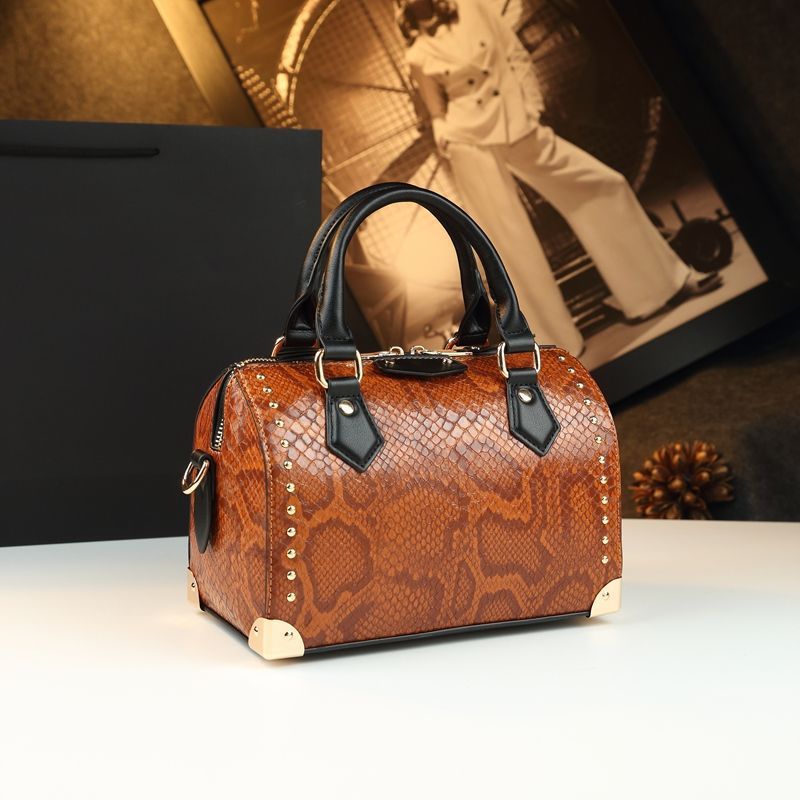 2025年 高級本革 蛇革柄 レディース ピローハンドバッグ - Women Bags High End Brands のレビューと価格