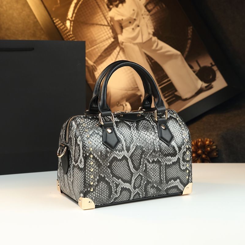 2025年 高級本革 蛇革柄 レディース ピローハンドバッグ - Women Bags High End Brands のレビューと価格