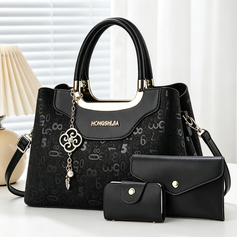3ピースファッションレディースハンドバッグセット、女性用ライ - Women'S Crossbody Bags のレビューと価格