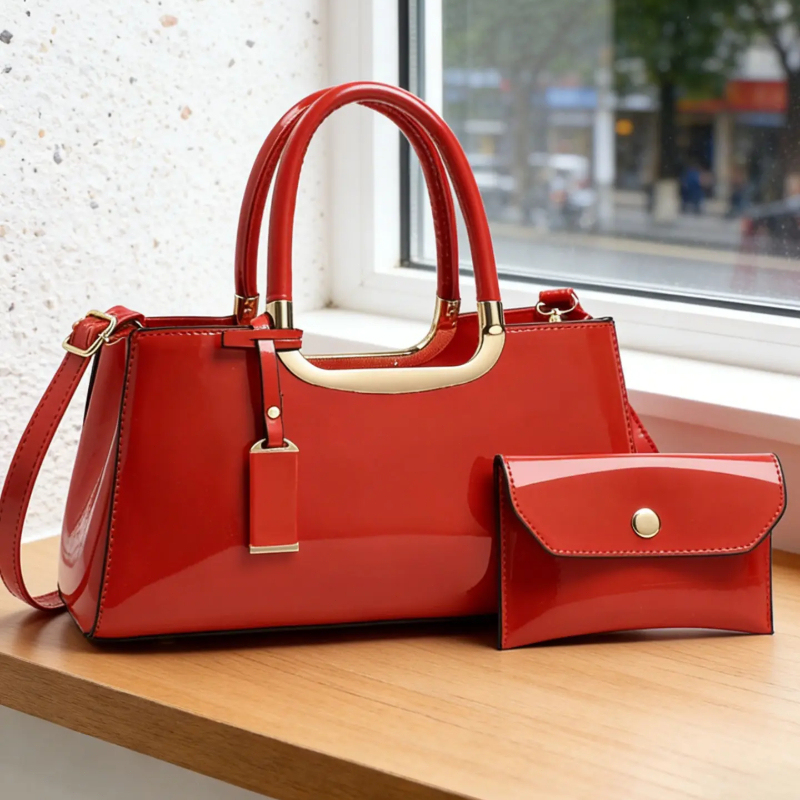 レディースハンドバッグセット、軽量高級PU素材クロスボディシ - Women'S Crossbody Bags のレビューと価格