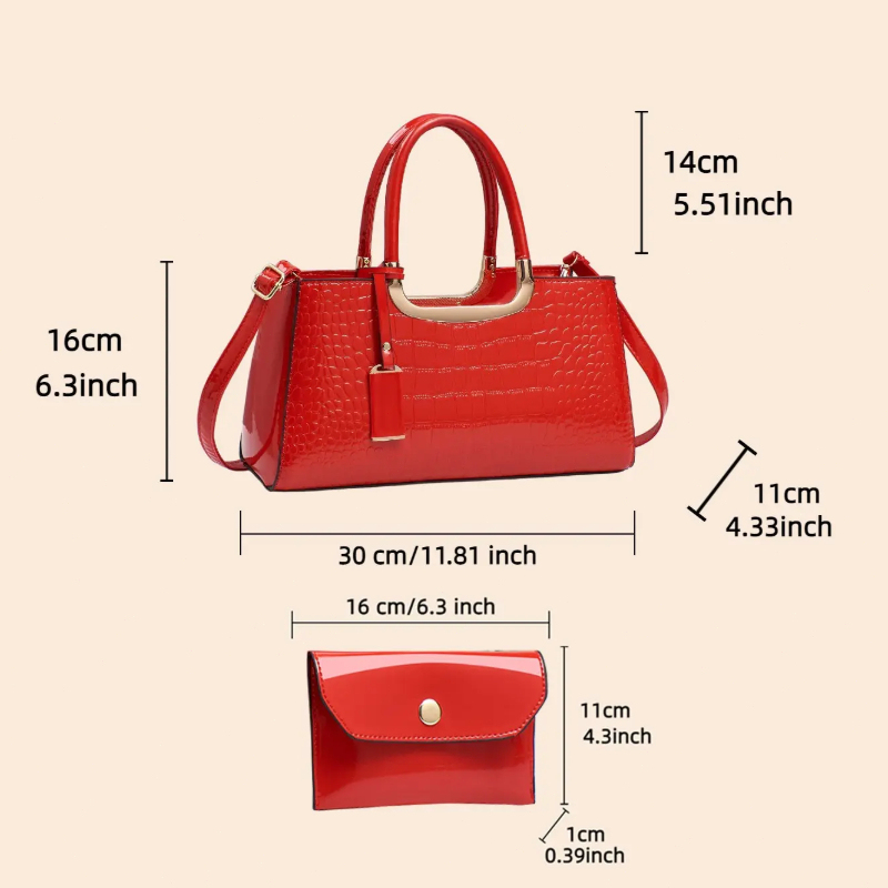 レディースハンドバッグセット、軽量高級PU素材クロスボディシ - Women'S Crossbody Bags のレビューと価格
