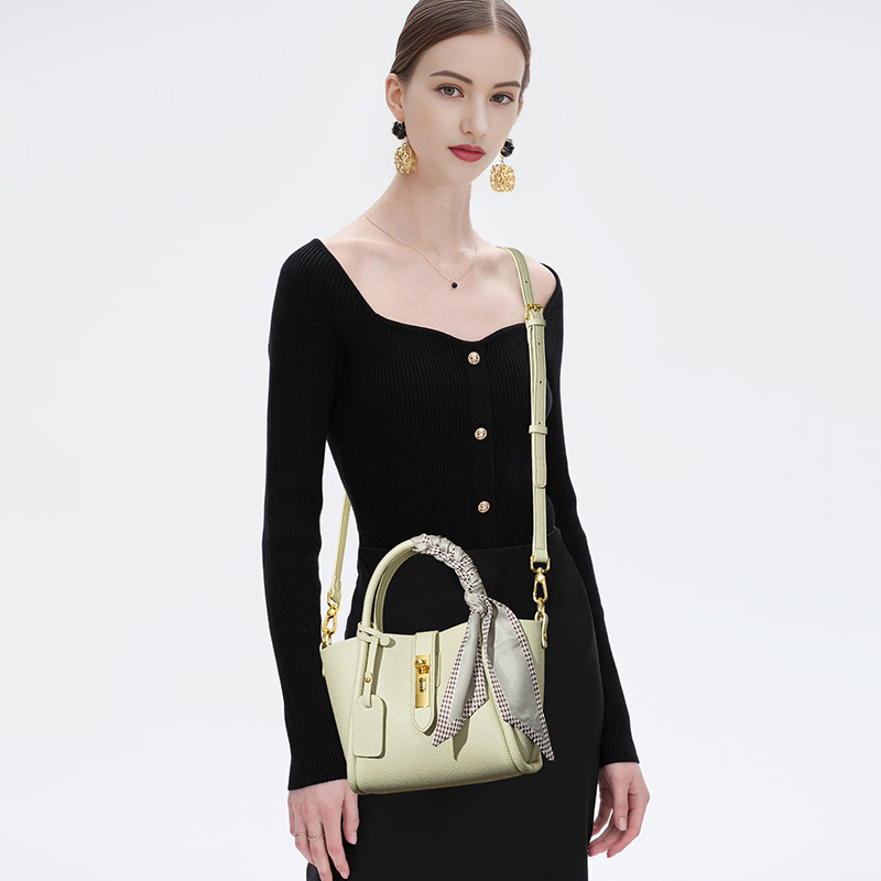レディースバッグ、トートハンドバッグ、本革ミルクティーロック - Women Bags Jw Pei のレビューと価格