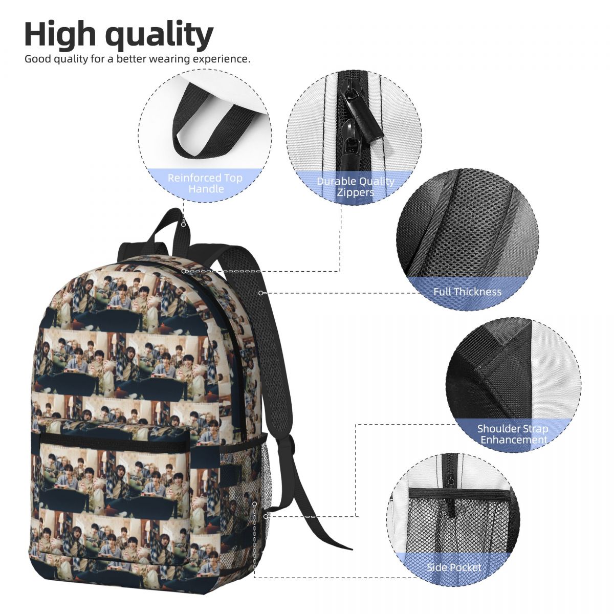隣の少年 KPOP バックパック デイパック 大容量 男の子 - Women Bags Next のレビューと価格