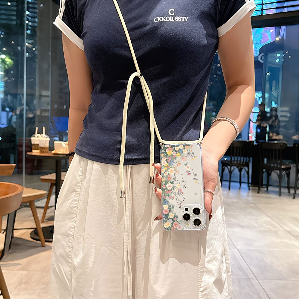 クロスボディランヤードストラップ付きスマホケース iPhon - Phone Bag Crossbody のレビューと価格