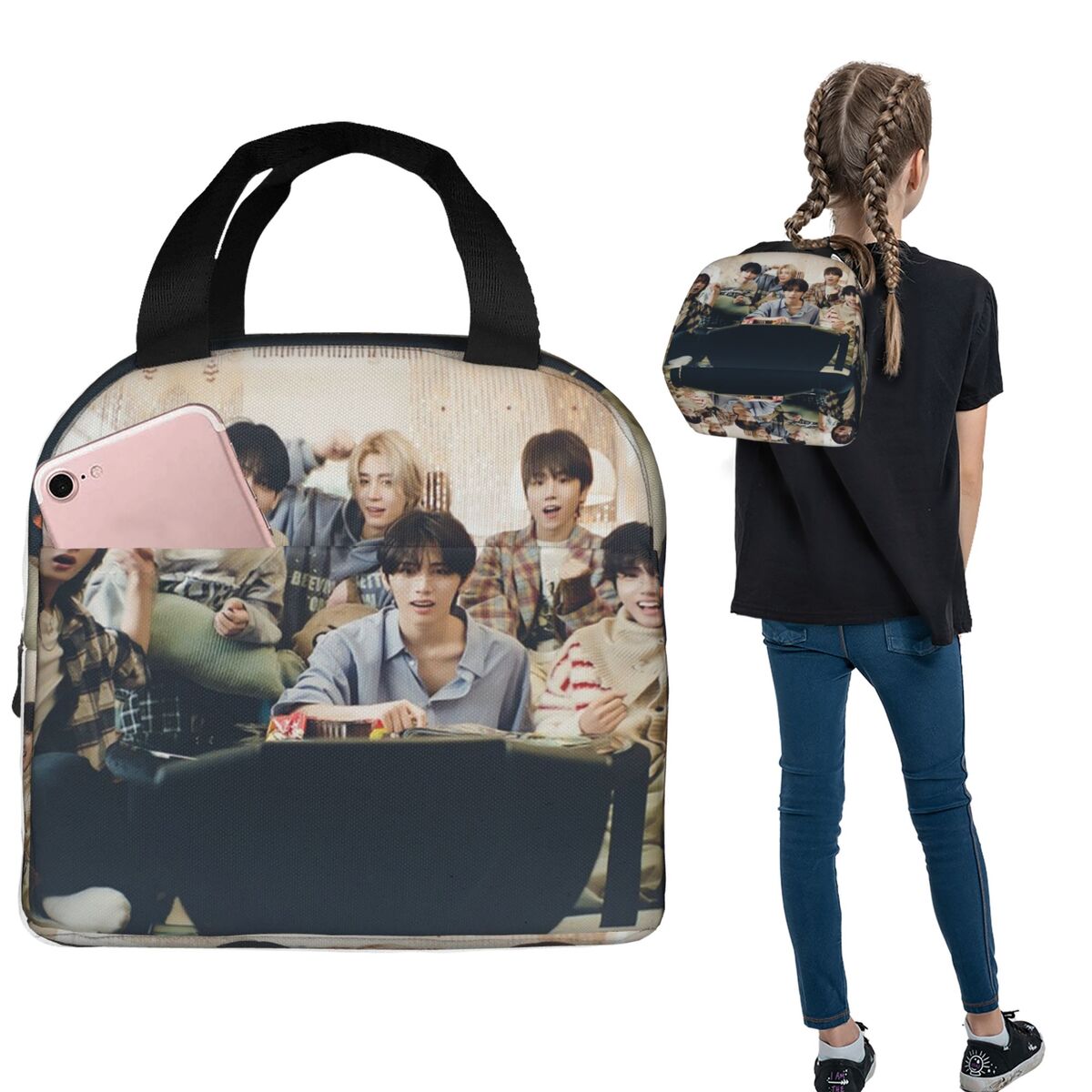 Boy Next Door KPOP 断熱ランチバッグ 女性 - Women Bags Next のレビューと価格