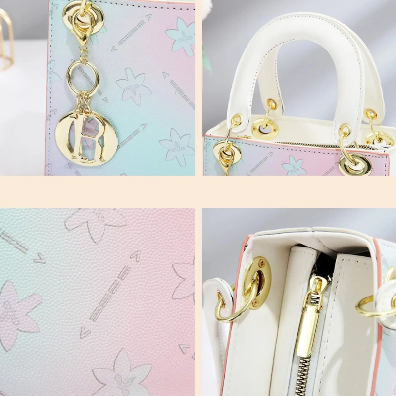 グラデーションプリントクロスボディショルダーバッグセット、キ - Women Bags Purses のレビューと価格