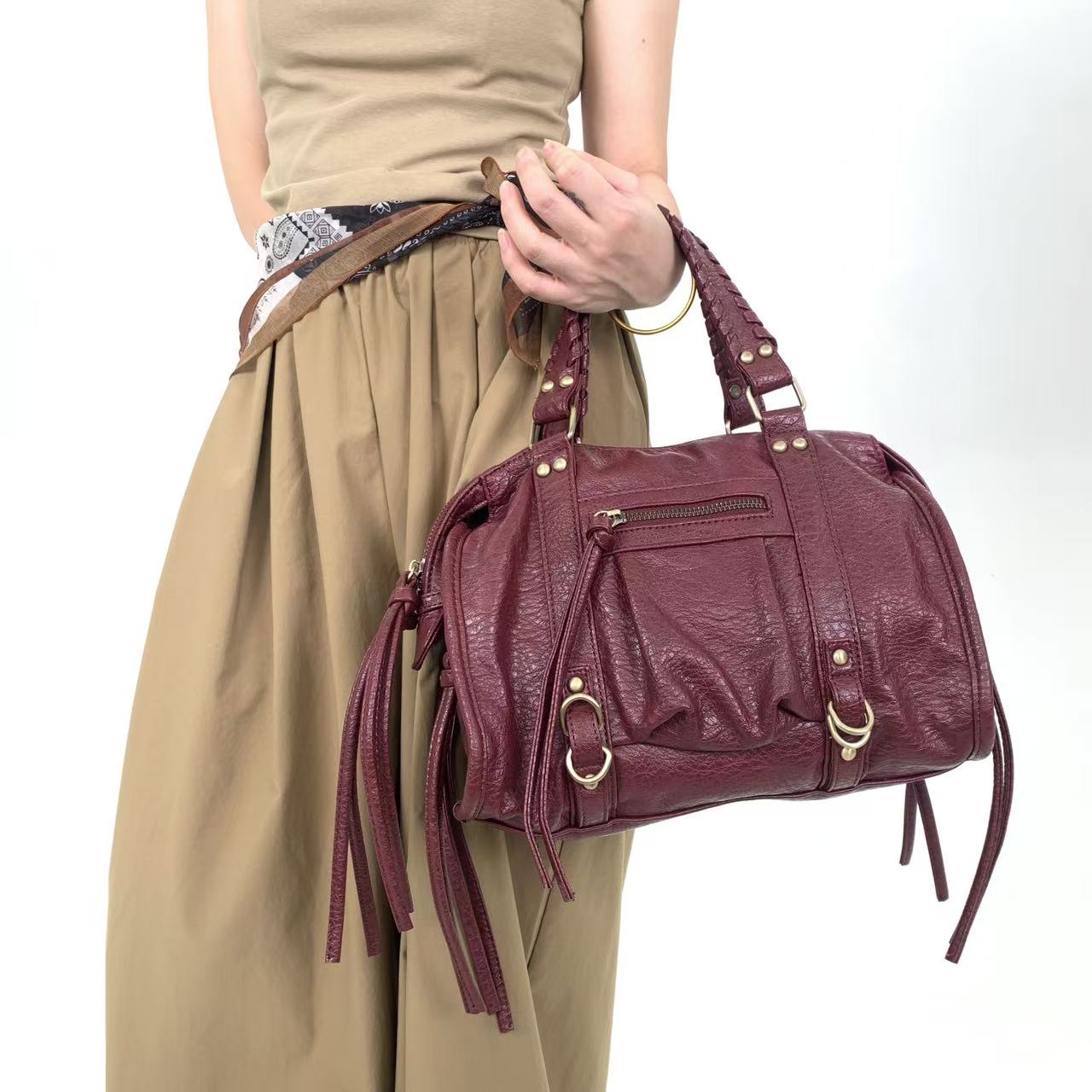レディースレトロバイクハンドバッグ、ウェイストランドスタイル - Women Bags Polene のレビューと価格