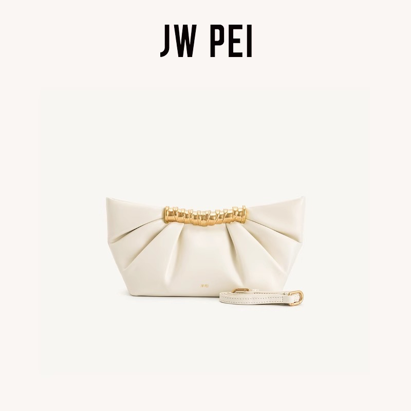 JW PEI レイア プリーツ クラッチ メタル ファッショ - Women Bags Jw Pei のレビューと価格