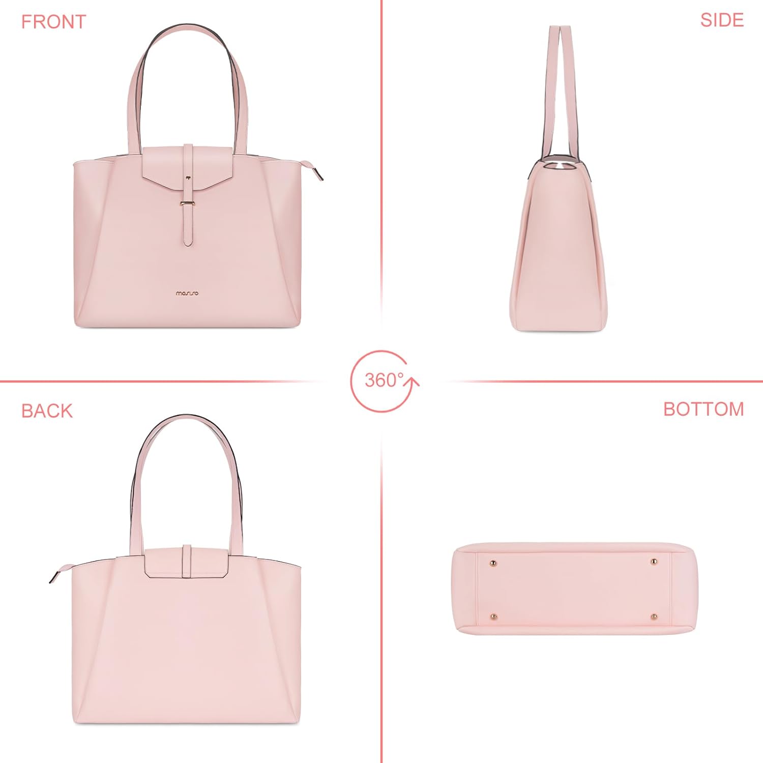 ノートパソコン トートバッグ PUレザー レディース ハンド - Women Bags Pk のレビューと価格