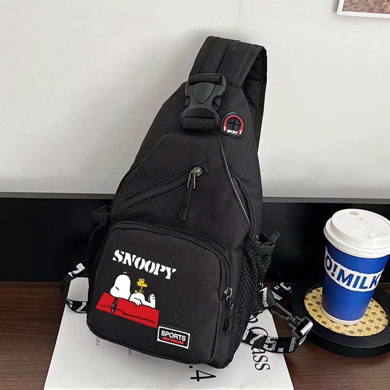 スヌーピーバッグチェストパック女性男性の韓国語版クロスボディ - Women'S Bags Going Out のレビューと価格