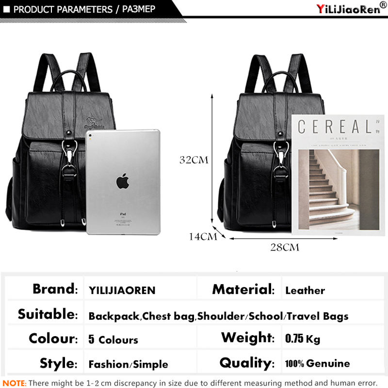 抗盗難バックパック女性のショルダーバッグ有名なブランドレザー - Women Bags Branded のレビューと価格