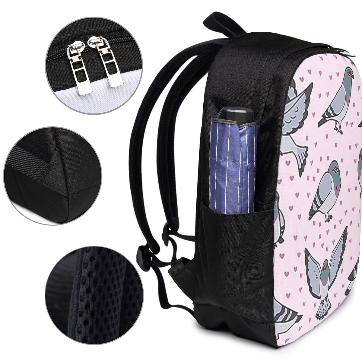 かわいい漫画の鳩パックバックパック旅行ノートブックバッグコン - Women Bags Pack のレビューと価格