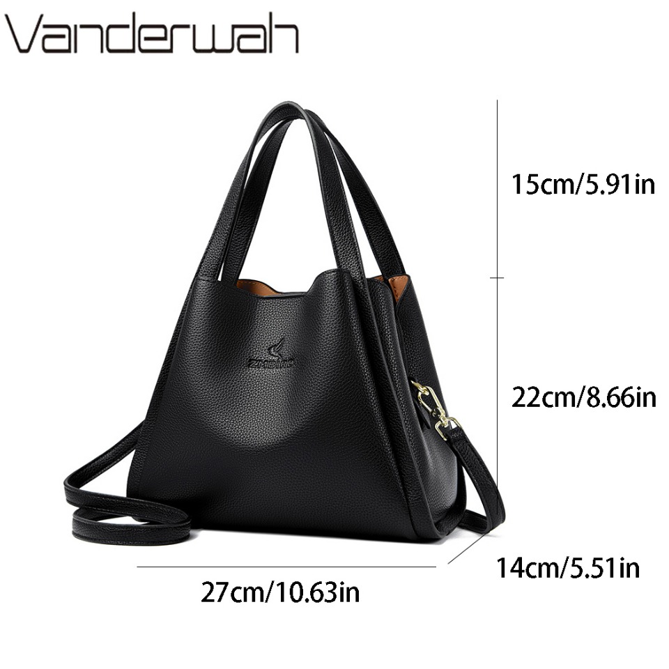 Vanderwah-女性用ソフトレザーハンドバッグ,トップハ - Women Bags High End Brands のレビューと価格