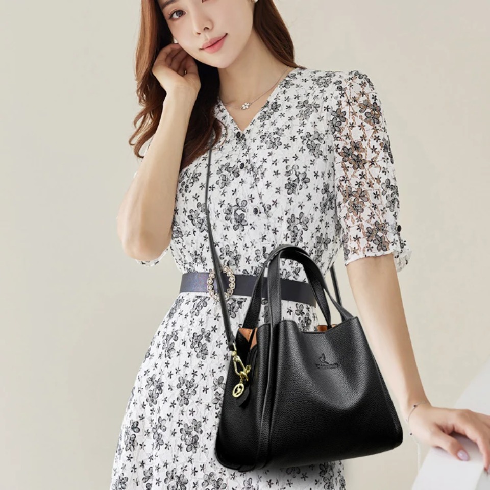ソフトレザー大容量トートバッグ レディース トップハンドル  - Women Bags High End Brands のレビューと価格