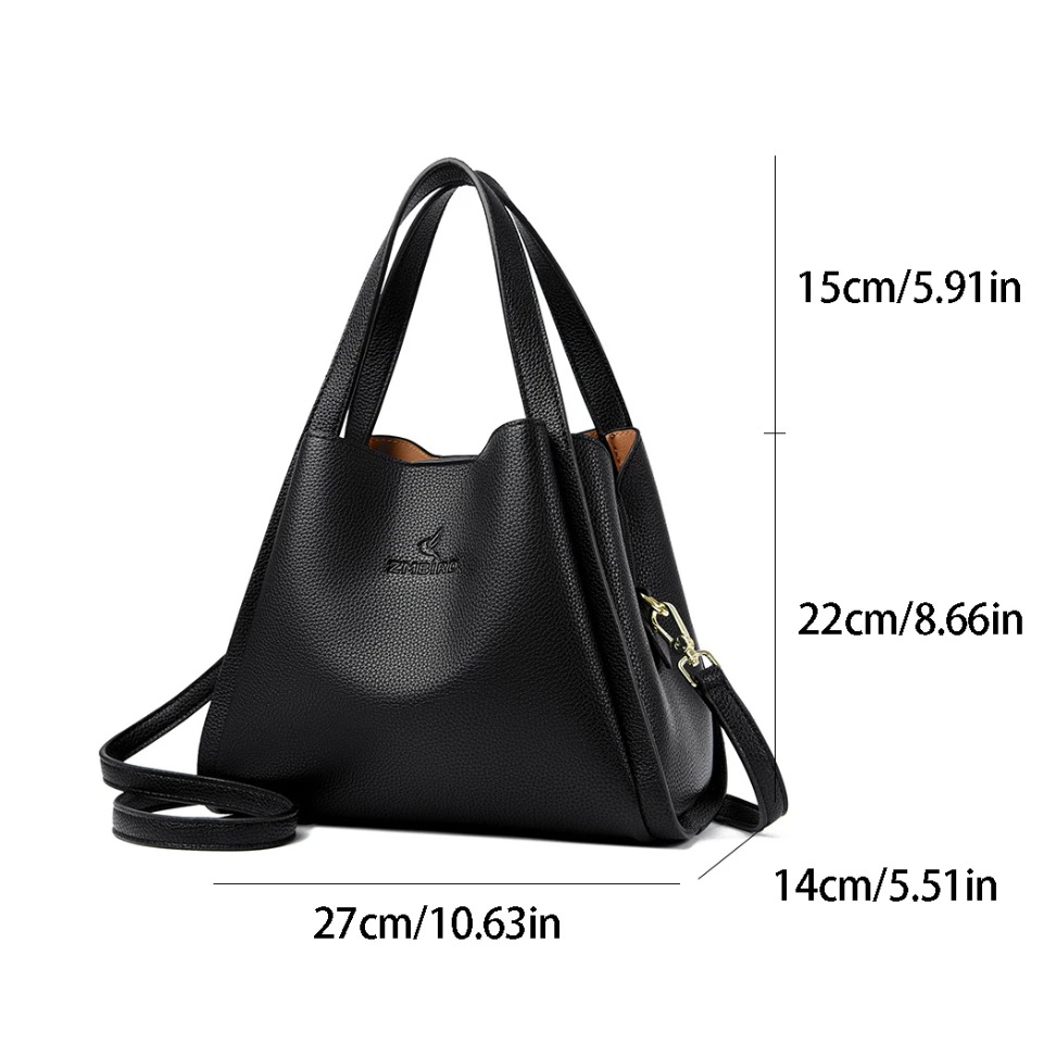 ソフトレザー大容量トートバッグ レディース トップハンドル  - Women Bags High End Brands のレビューと価格