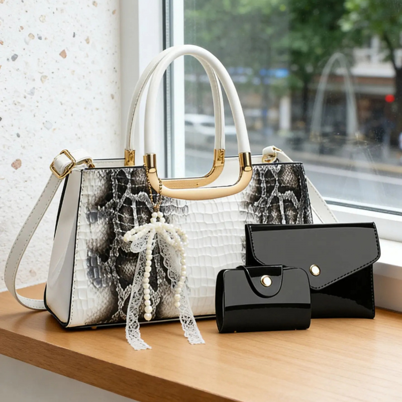 レディースハンドバッグセット、クロコダイル柄イブニングクラッ - Women'S Crossbody Bags のレビューと価格