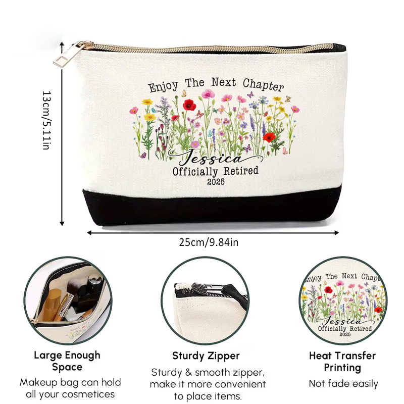 パーソナライズされた退職テーマの白黒トートバッグセット、次の - Women Bags Next のレビューと価格