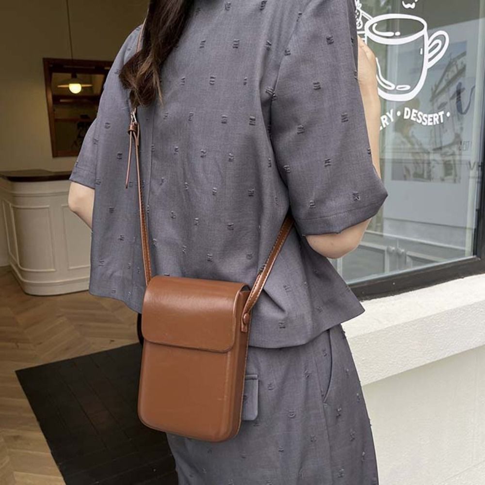 PU レザーフラップクロスボディバッグシンプルな固体大容量女 - Women Bags Purses のレビューと価格