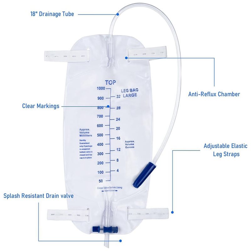 ABIT 10パック 1000ml 滅菌済み脚用尿ドレナージ - Women Bags Under 1000 のレビューと価格
