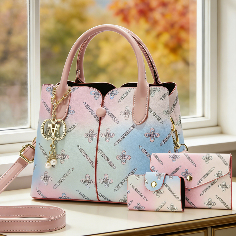 グラデーションカラー レディース3点セットバッグ、女性用ショ - Women'S Crossbody Bags のレビューと価格